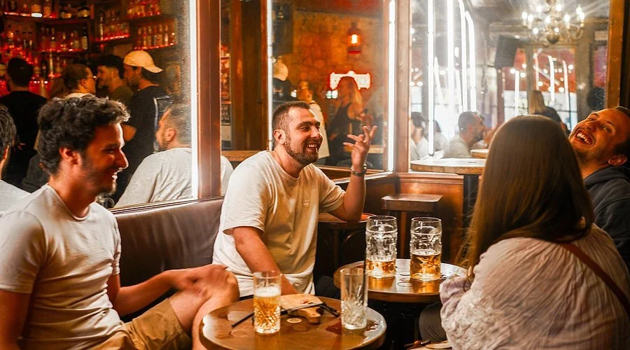 I just saw my therapist in a bar…