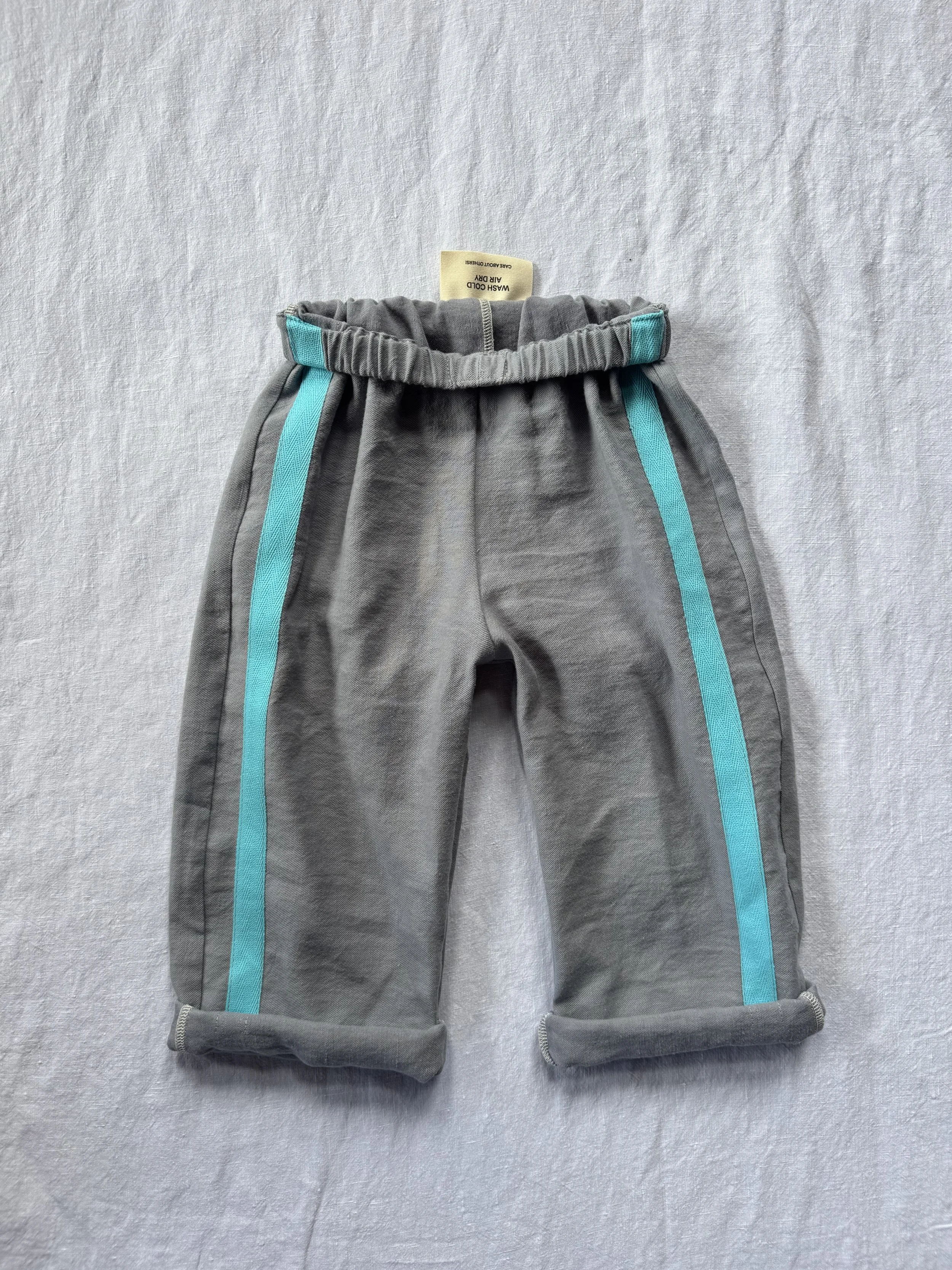 LUCKY PANT - shark/blue