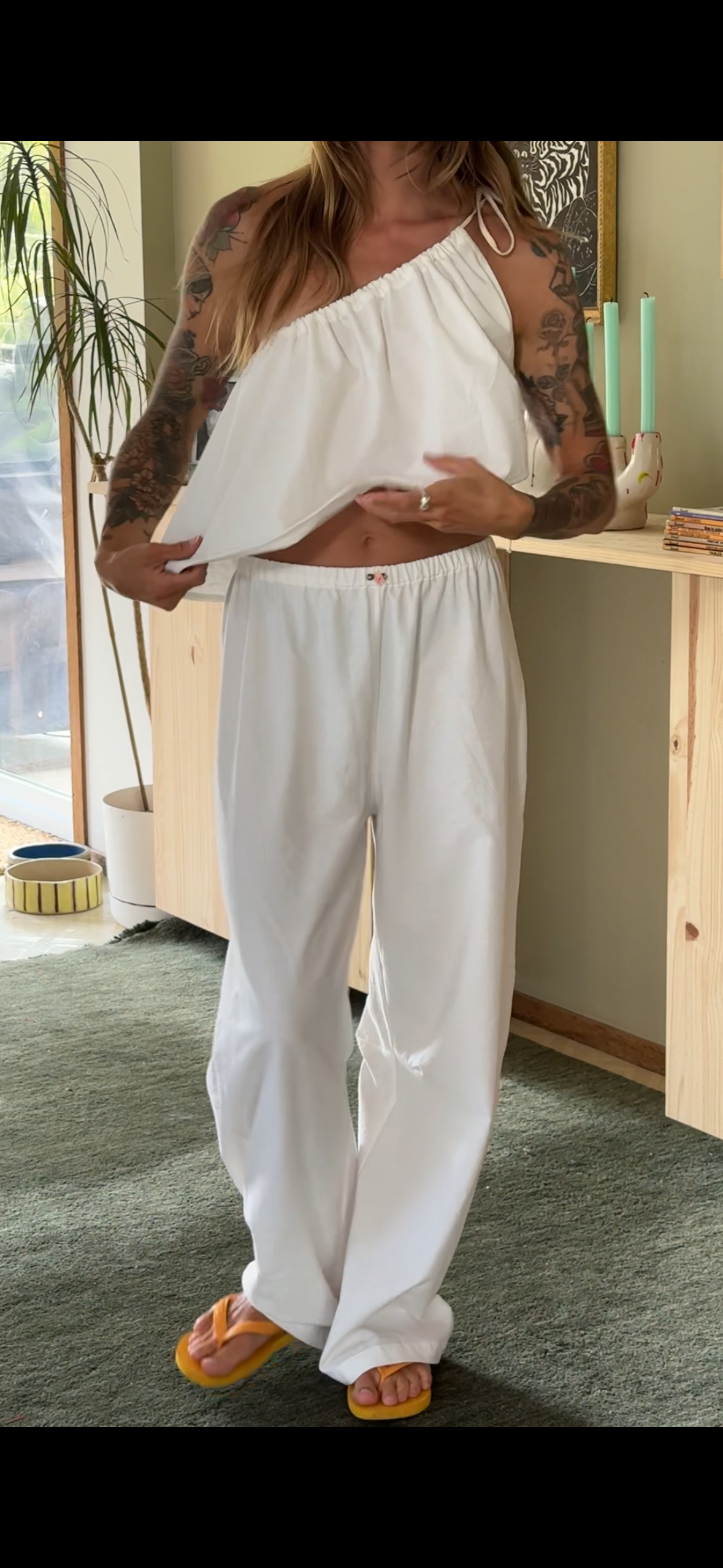 ROSETTE PANT / COTTON