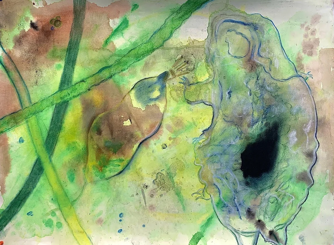 Ink Environment #2 - 2022
Acrylic Ink and Charcoal on Paper, 18x24in
