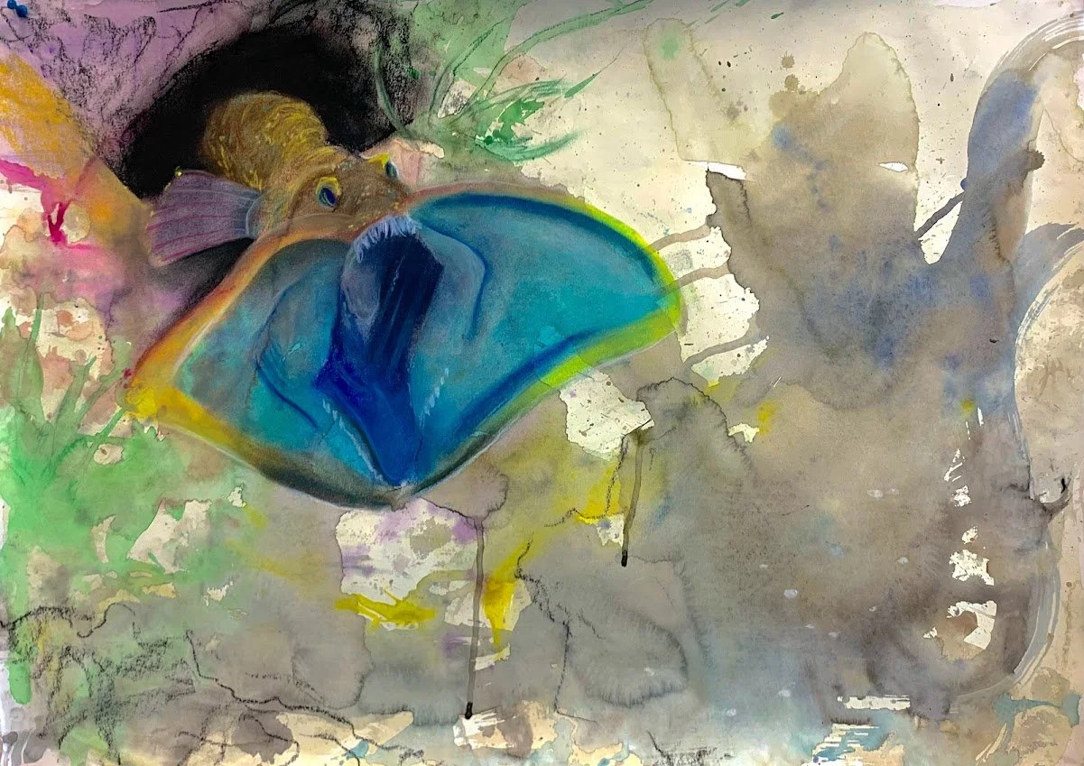 Ink Environment #4 - 2022
Acrylic Ink and Charcoal on Paper, 18x24in