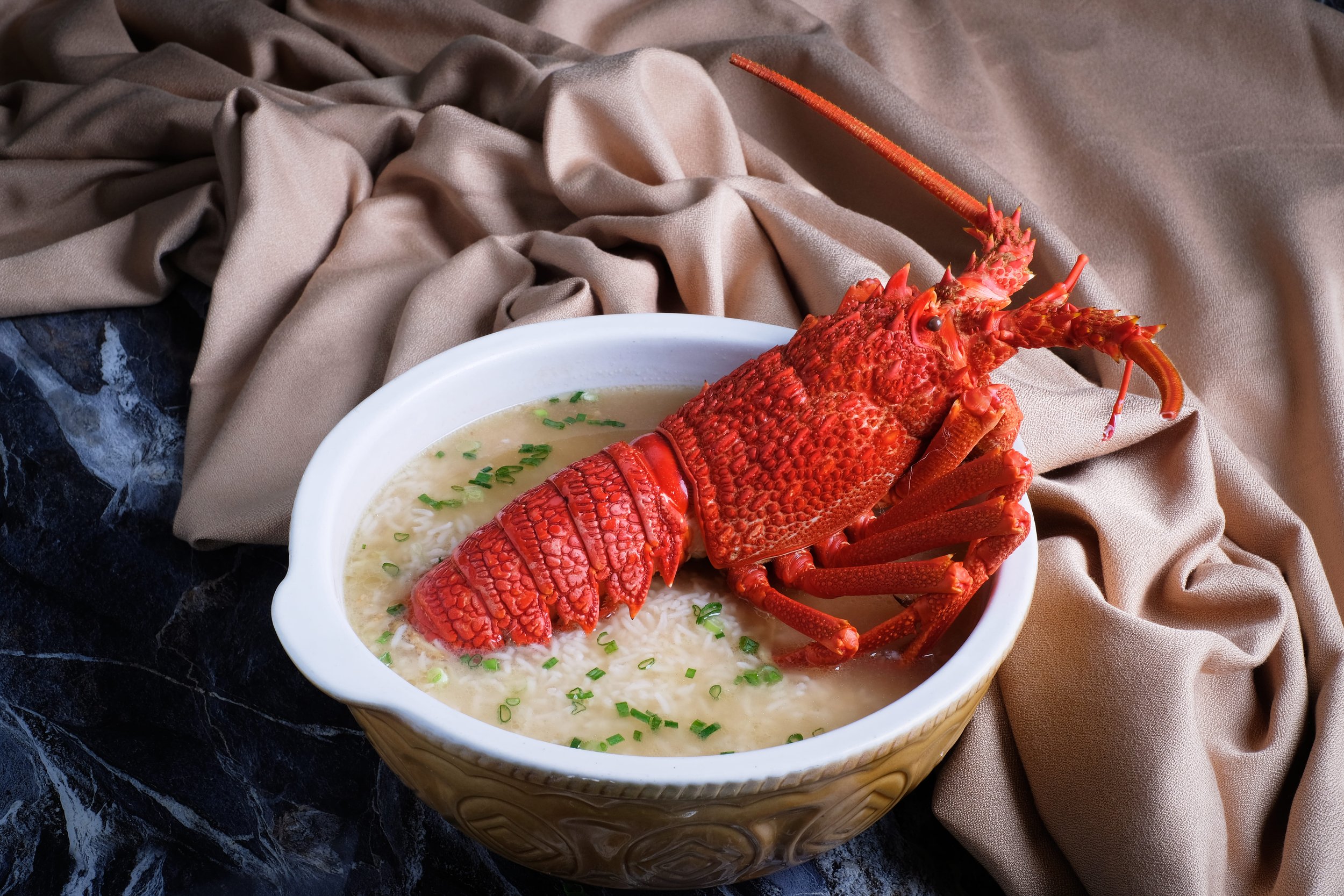 Live lobster porridge in singapore