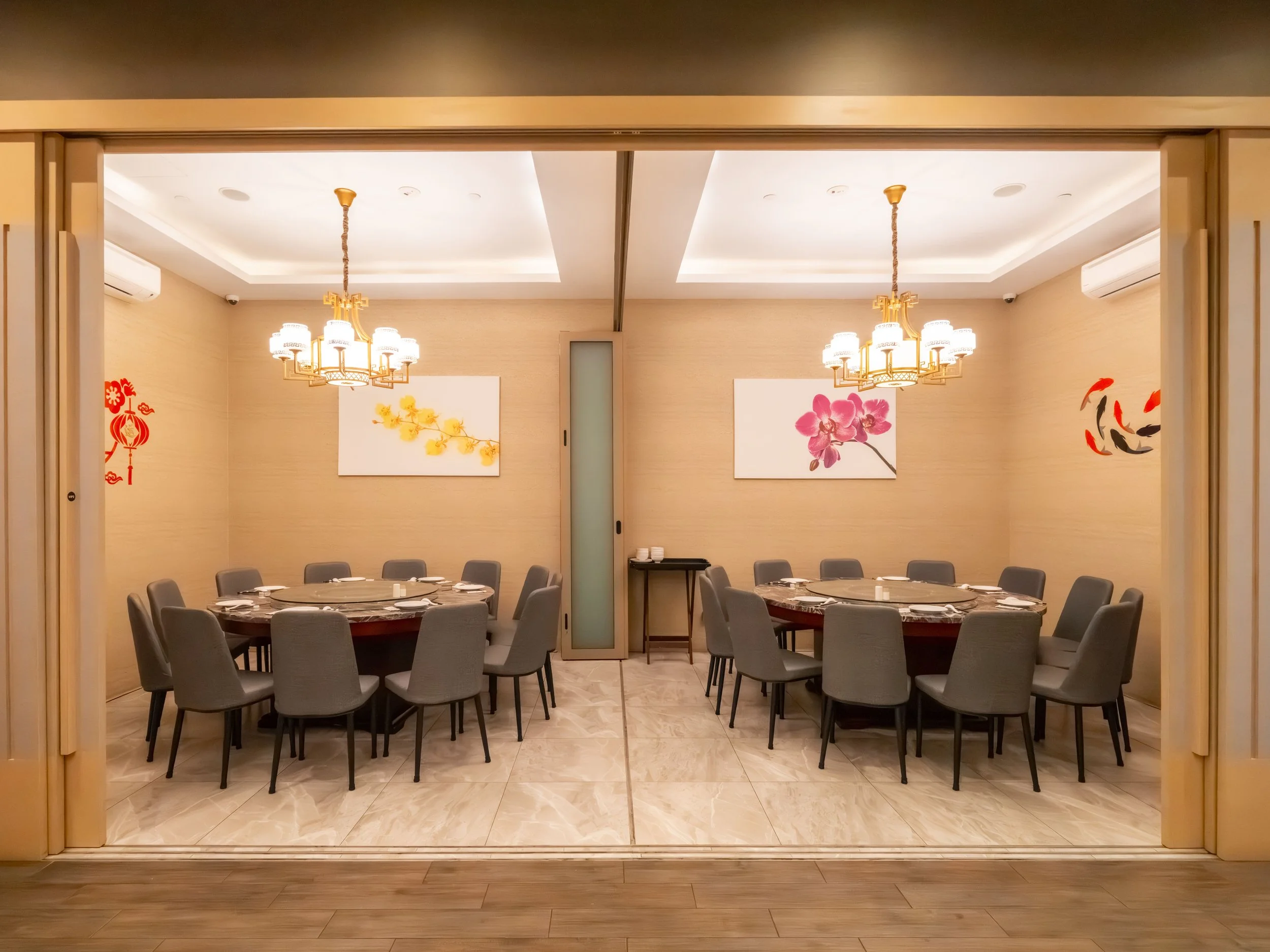 orchid live seafood restaurant VIP rooms
