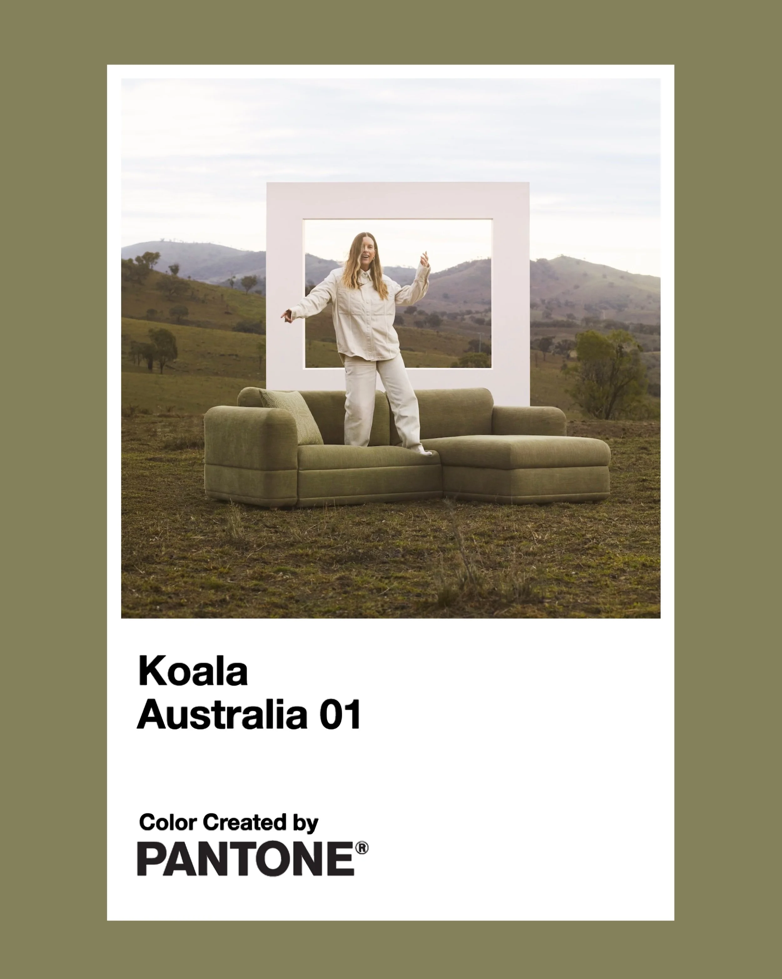 Ever wanted to bring the colours of Australia into your home? Inspired by eucalyptus forests, coastal vegetation and the shifting light, @koala has partnered with @pantone to create Australia 01 &ndash; a sun-kissed green that captures the way light 