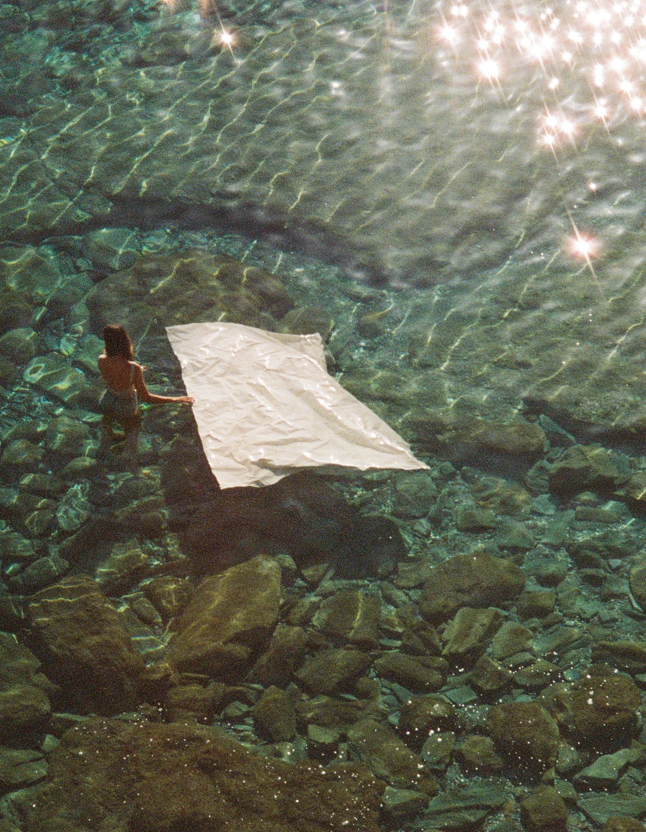 With the Mediterranean as part of her toolkit, @amanda______jones set out for the Aegean Sea on an artist pilgrimage that became &lsquo;The Colour of Water&rsquo; &ndash; her sixth collection shaped by landscape, memory and the sea.

Tap the link in 
