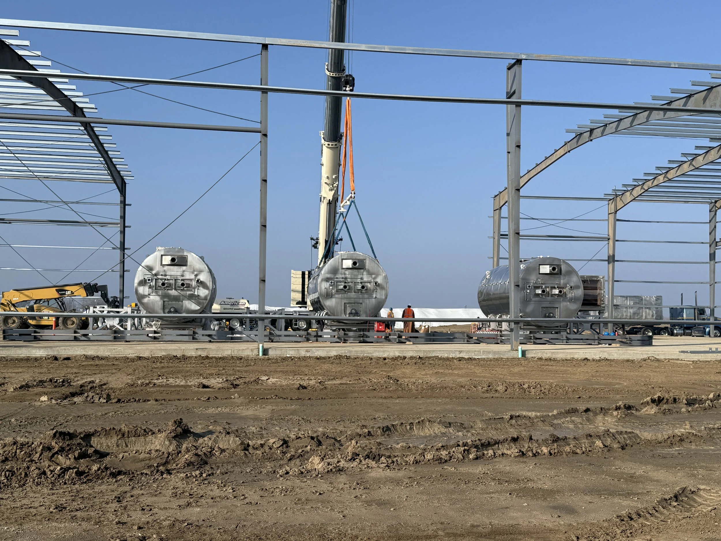 Sitos Group’s commercial biochar production equipment in California