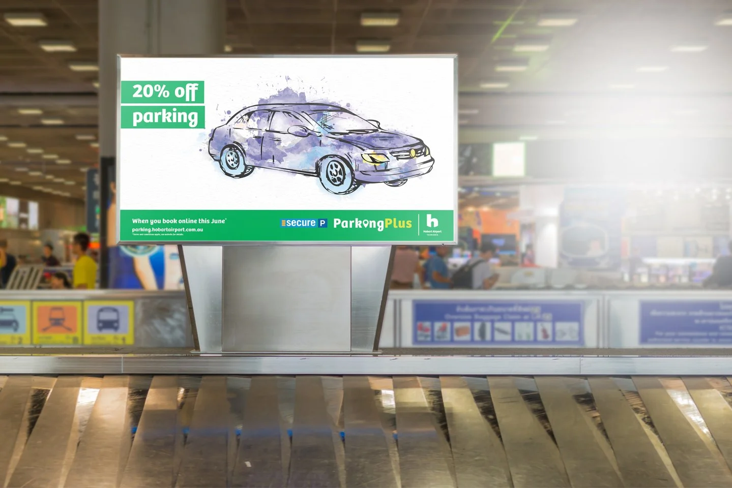 Red Crayon, Advertising agency, Hobart International Airport, PARKINGPLUS STRATEGY, POSITIONING & CAMPAIGNING, Brand Strategy, Branding, Campaign Creative, Content Creation, Media Planning & Buying