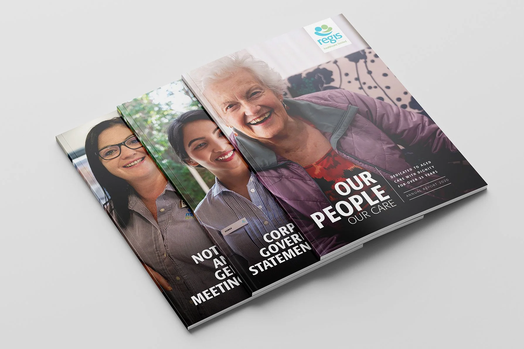 Red Crayon, Advertising Agency, Creative, Marketing Agency, Melbourne, Regis Ages Care, annual report, Design, Copywriting, Collateral