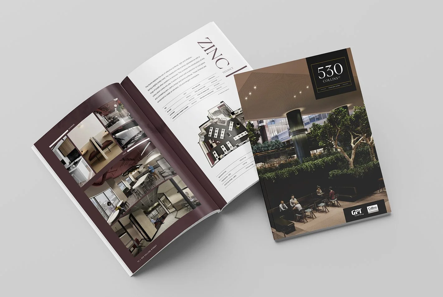 Red Crayon, Advertising Agency, Creative, Marketing Agency, Melbourne, Colliers International, 530 Collins Street, Collateral Design