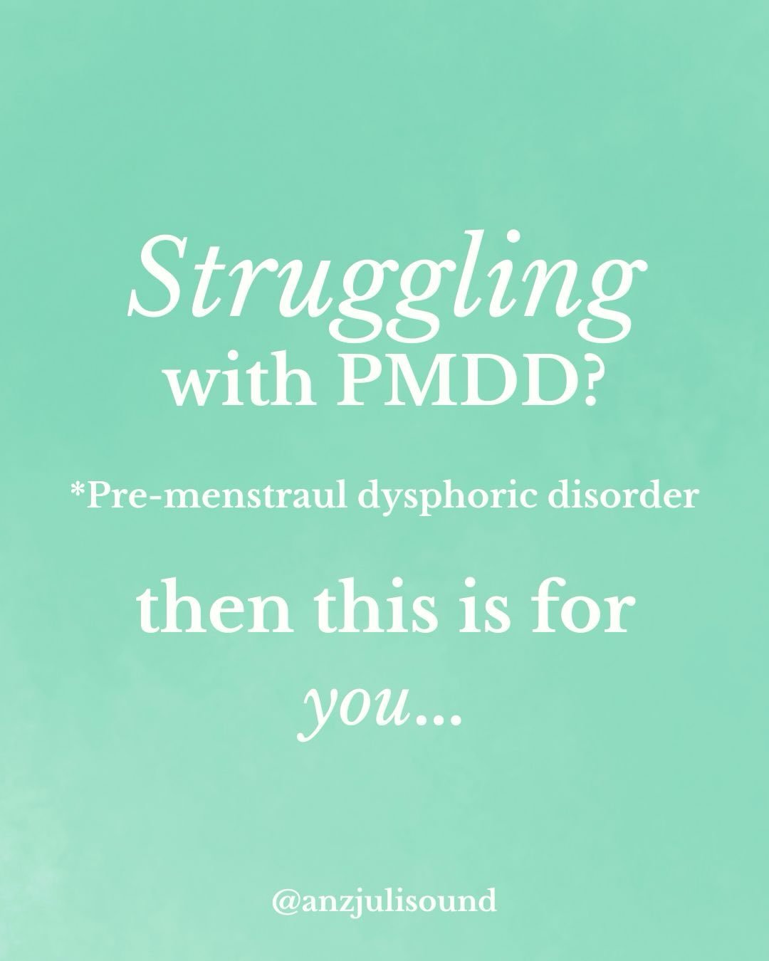 🫠Struggling with PMDD? 👇🏽

You don&rsquo;t have to keep suffering year in and year out 

🙌🏽Healing is possible! 

In my Radiance 1-1 Holistic Coaching container I will work with you 1-1 to create tools, structures and frameworks unique to you, t