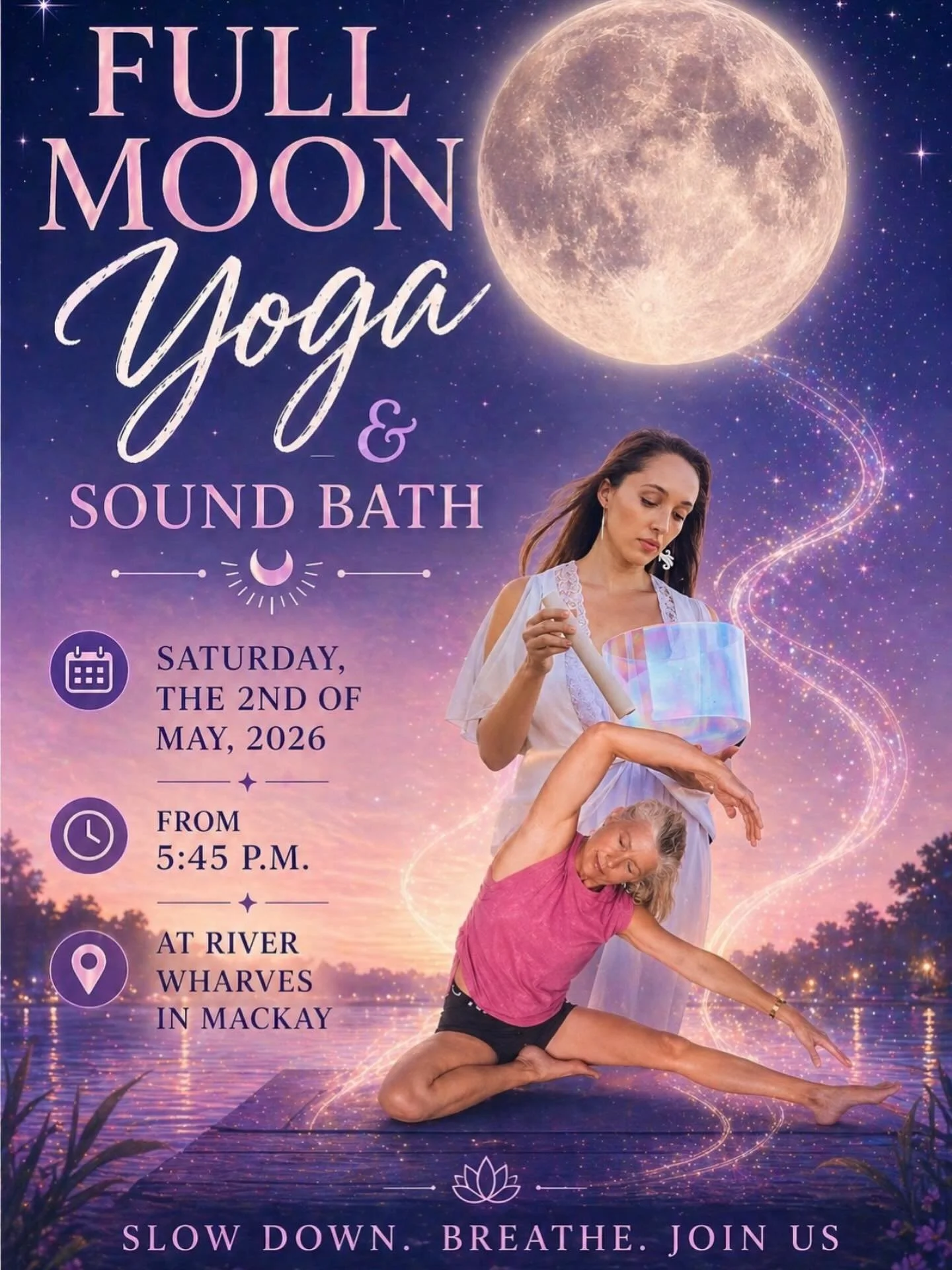 Full Moon Collab with Katie Finch
Coming up this Saturday night! 

BYO mat, warm and comfy, blanket and pillow

Tag a friend who needs this! 

Special introductory price $30 for 1.5 hr session 💖

#soundtherapyhealing