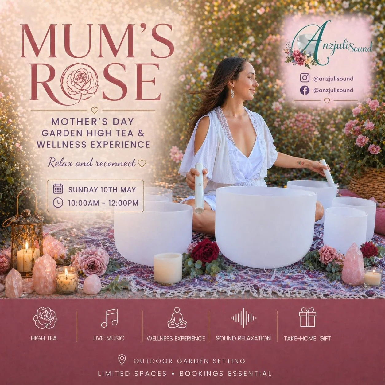 🌹 Mum&rsquo;s Rose ~ Mother&rsquo;s Day Garden High Tea 

I&rsquo;m so excited to be offering this really unique wellness event to the Mackay Community! 
&hellip; a beautiful outdoor experience to slow down, connect, and feel restored in a lush gard