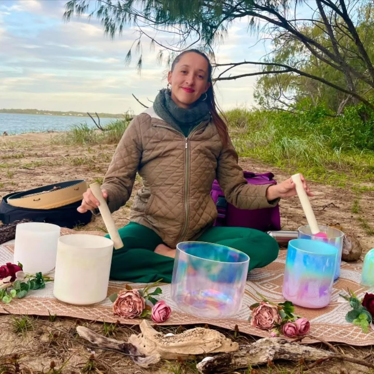 Thank you so much to Conservation Volunteers Australia for inviting me to facilitate a restorative beachside sound journey and wellbeing experience for the community 🌿

It was beautiful to slow down, connect with nature, and create space for rest, g