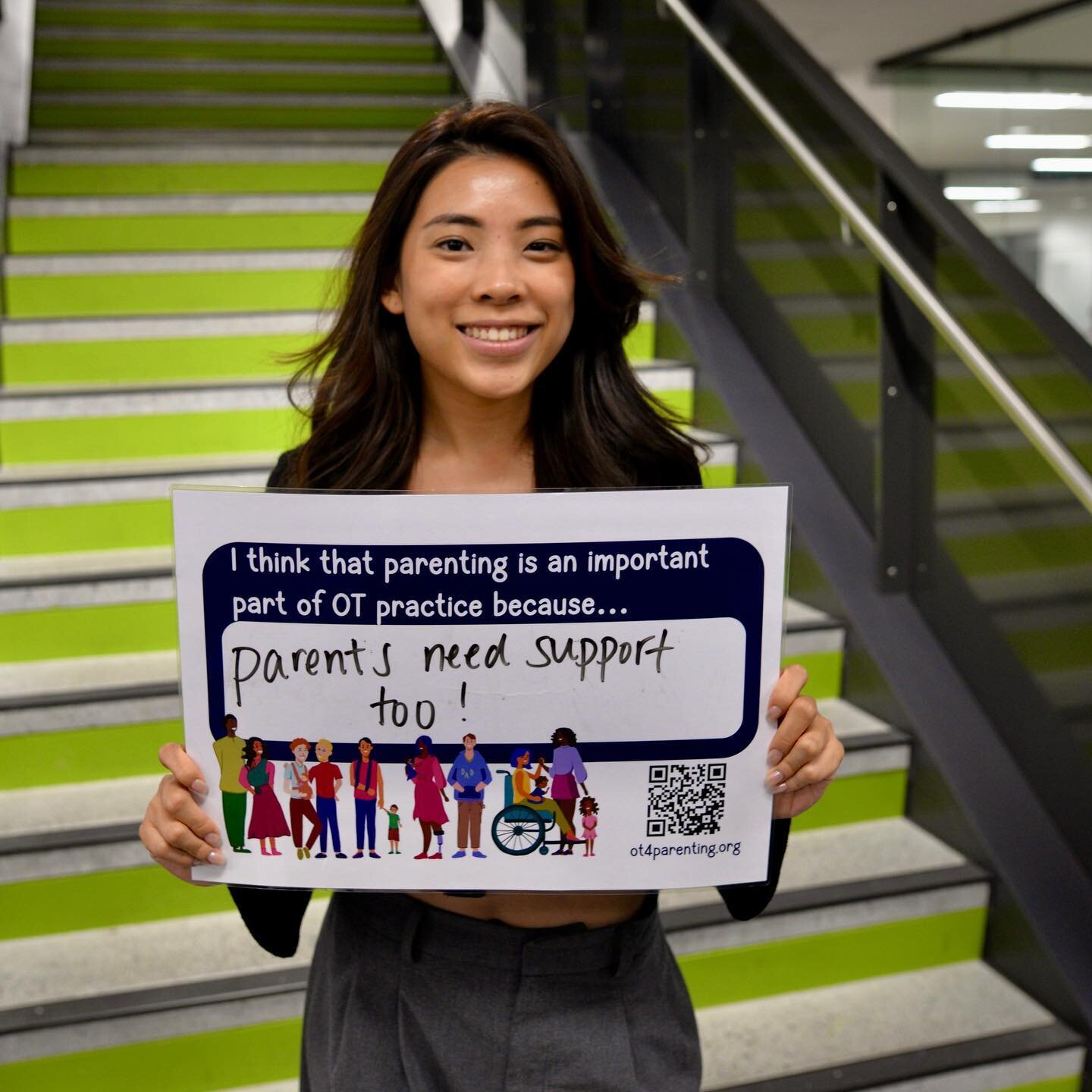 Christy Wong is an OT Student and works on the OT4parenting project and she thinks that parenting is an important part of OT practice because... &ldquo;Parents need support too!&quot;

Thanks Christy!

To participate in the survey investigating  how 