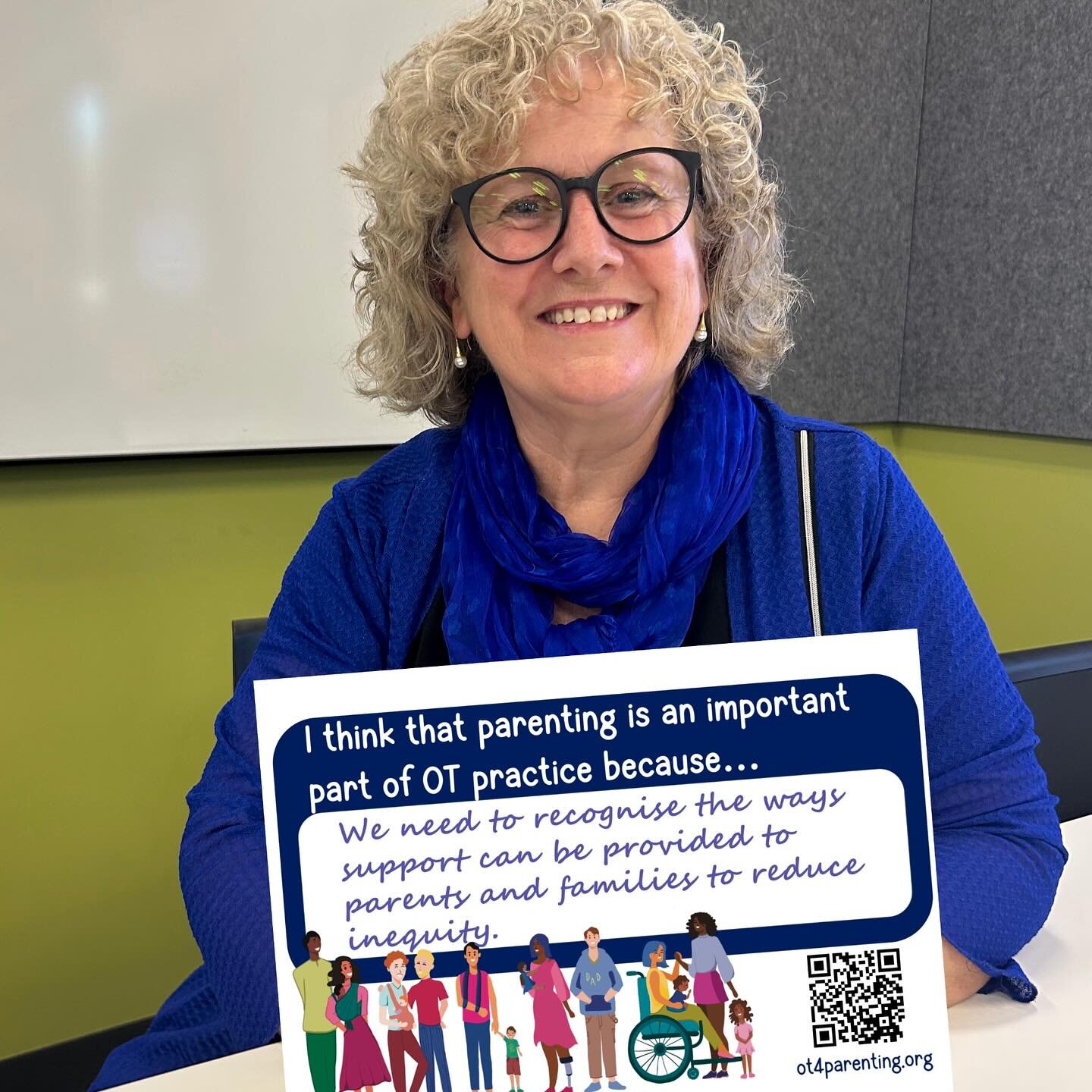 Kim Bulkeley is an OT and she thinks that parenting is an important part of OT practice because... &ldquo;We need to recognise the ways support can be provided to parents to reduce inequity!&rdquo;

Thank you Kim! 

To participate in the survey inves