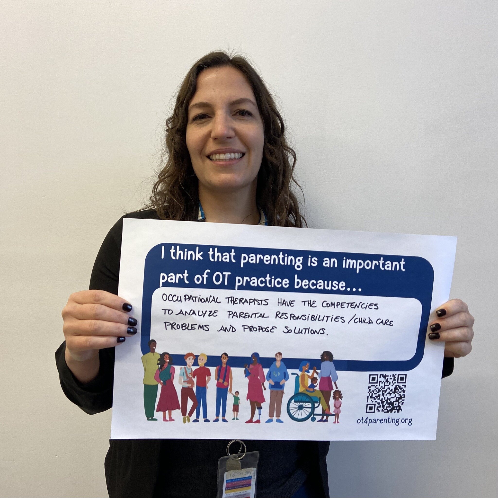 &Eacute;milie is an OT and clinical coordinator at the Driving Assessment Clinic of the Centre de r&eacute;adaptation en d&eacute;ficience physique Lucie-Bruneau and she thinks that parenting is an important part of OT practice because... &quot;occup