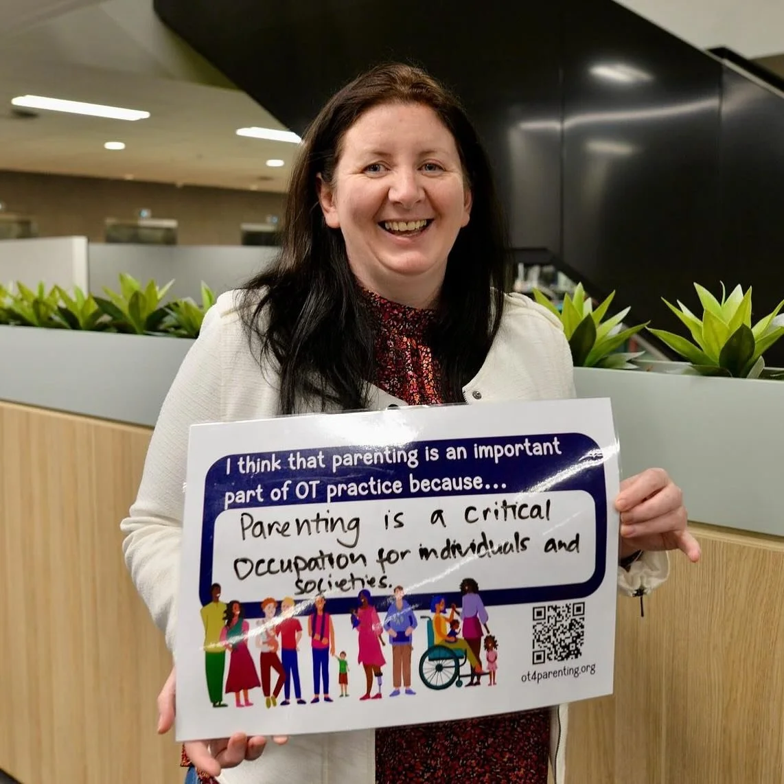 Margaret McGrath is an Occupational Therapist and one of the leads for the OT4Parenting project, research and survey! She thinks that parenting is an important part of OT practice because... &ldquo;Parenting is a critical occupation for individuals a