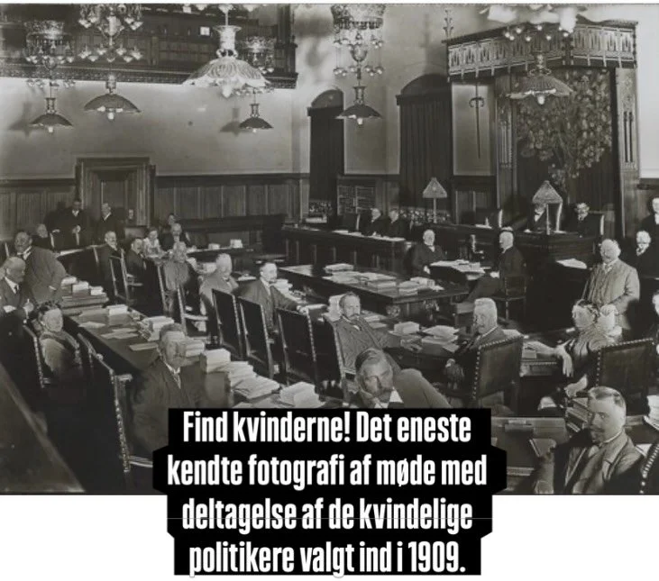 En af nyhederne i Berlingske Tidende (online i g&aring;r) er, at K&oslash;benhavns Kommune vil have et maleri af markante kvinder fra borgerrepr&aelig;sentationen. Det er ikke en d&aring;rlig id&eacute;, men m&aring;ske lidt bem&aelig;rkelsesv&aelig;