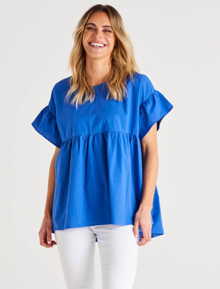 seeking lola butterfly check top