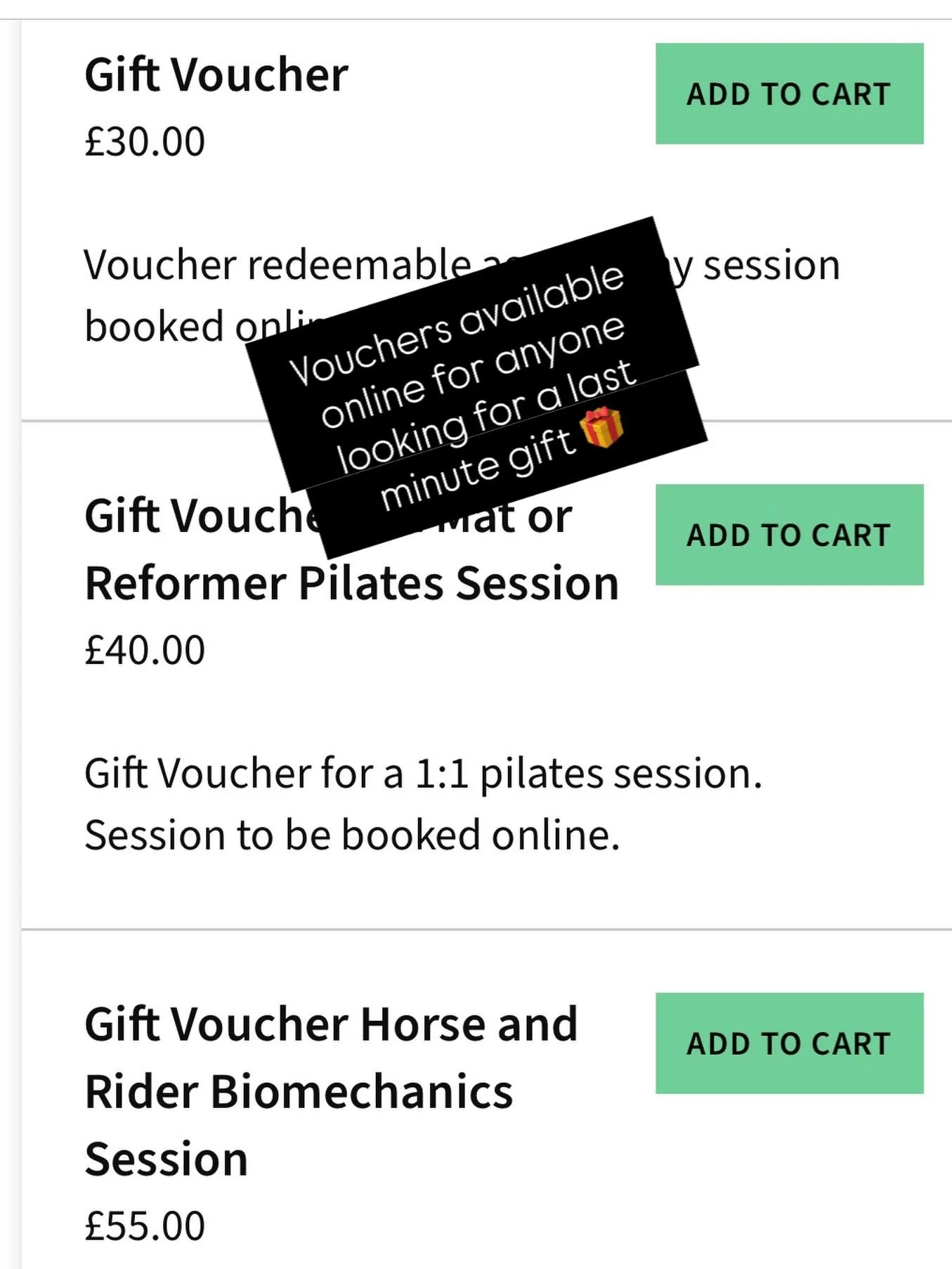 #christmasvouchers #pilates #sportsmassagetherapy #biomechanics #gaitanalysis