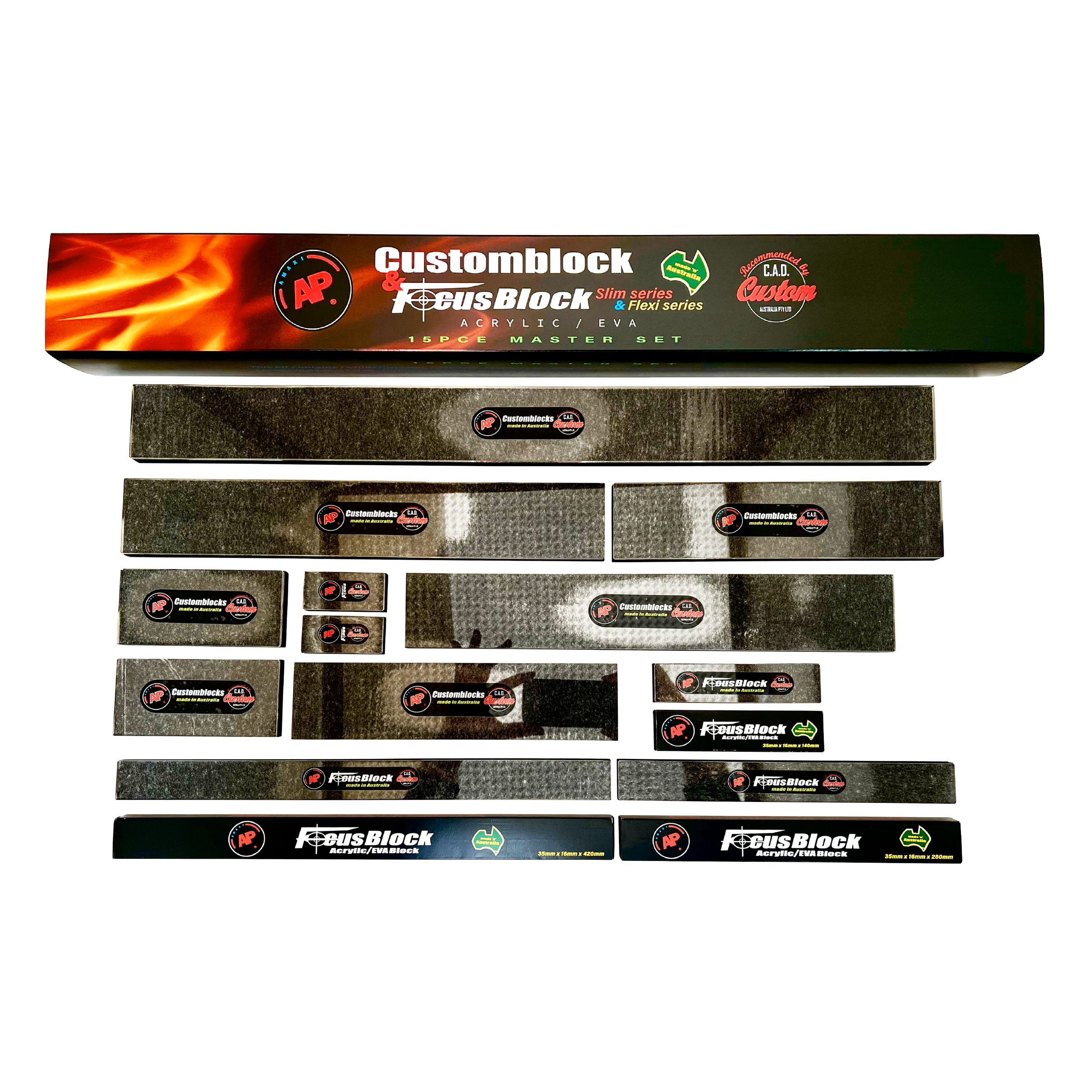 15pc Customblock Acrylic Master Set
