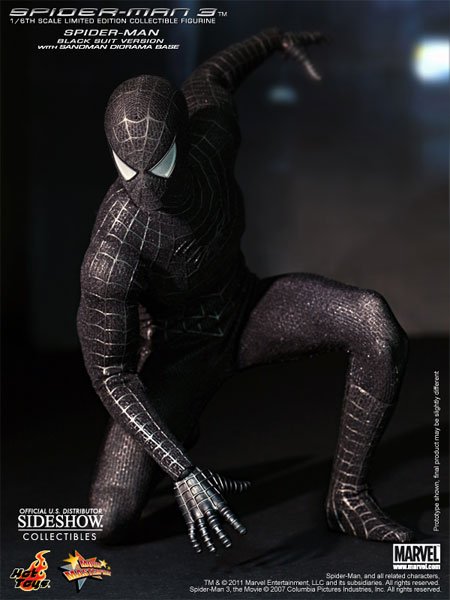 Hot Toys MMS165 - Spider Man 3 Black Suit
