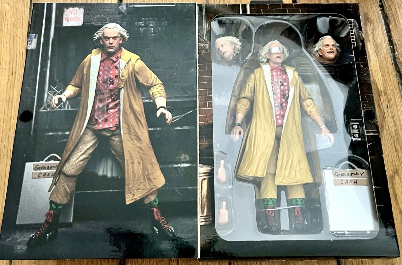 Figurine articulée NECA Doc Brown Retour vers le futur 2