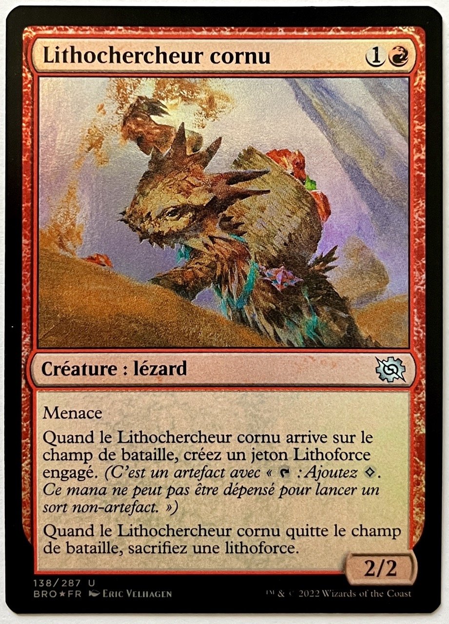 Carte Magic BRO 138 - Lithochercheur cornu