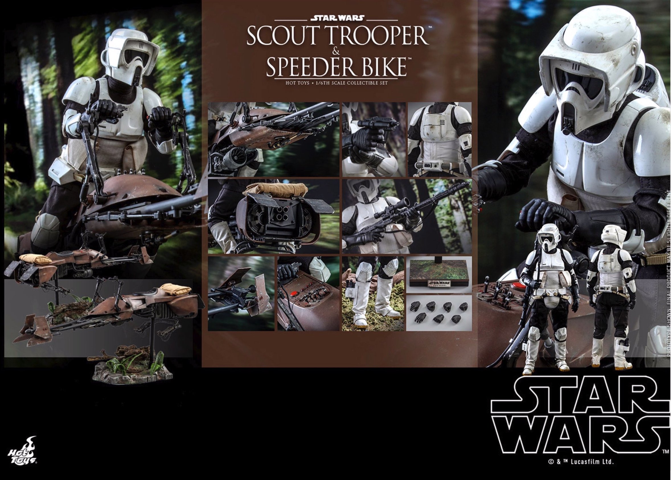Hot Toys MMS612 Scout Trooper Speeder Bike