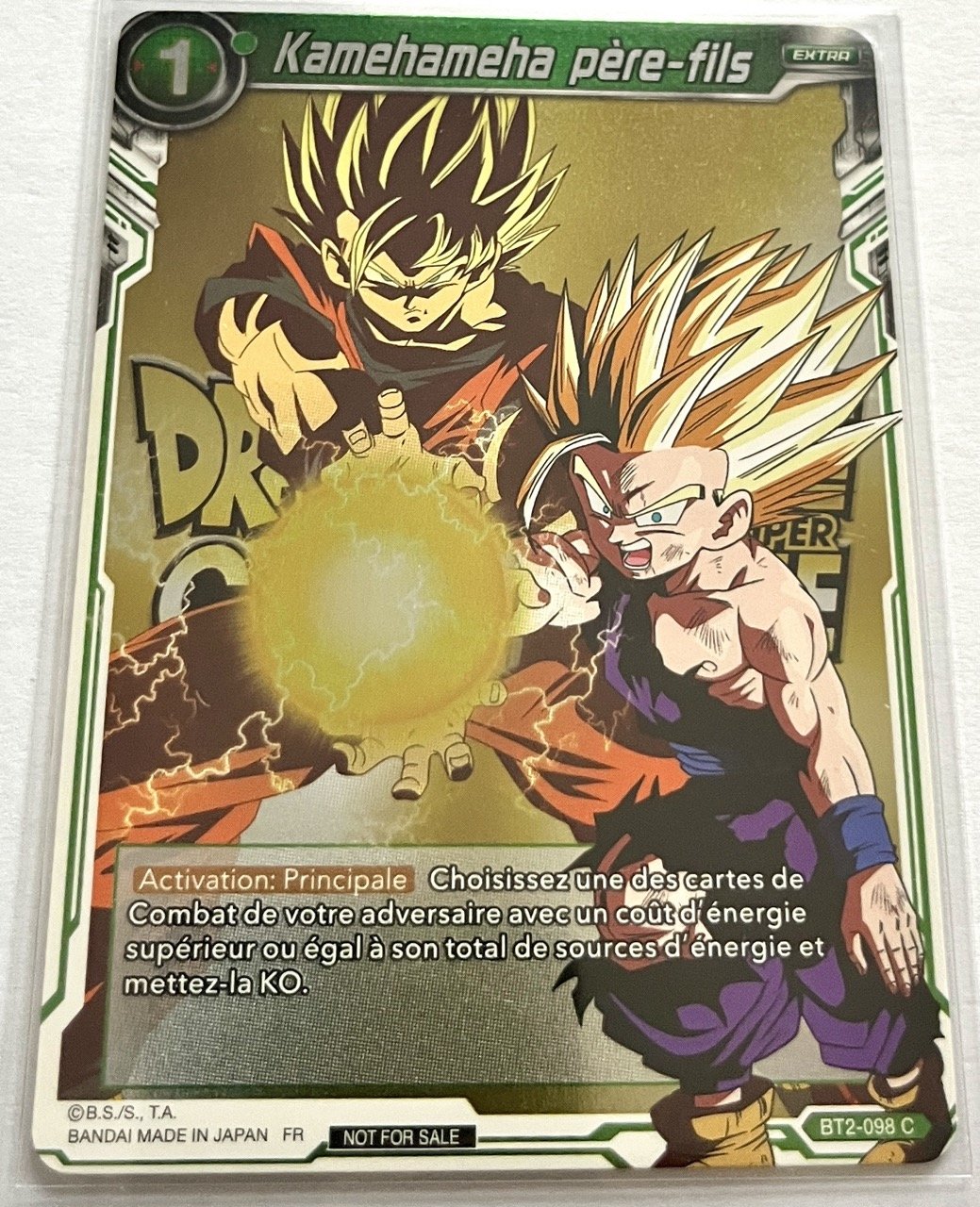 Dragon Ball Super Card Game BT2-098 C Laser Gold Anniversary Box