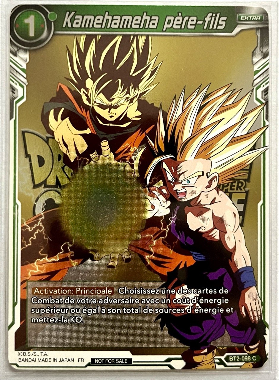 Carte à collectionner Dragon Ball Super Card Game BT2-098 C Laser Gold Anniversary Box