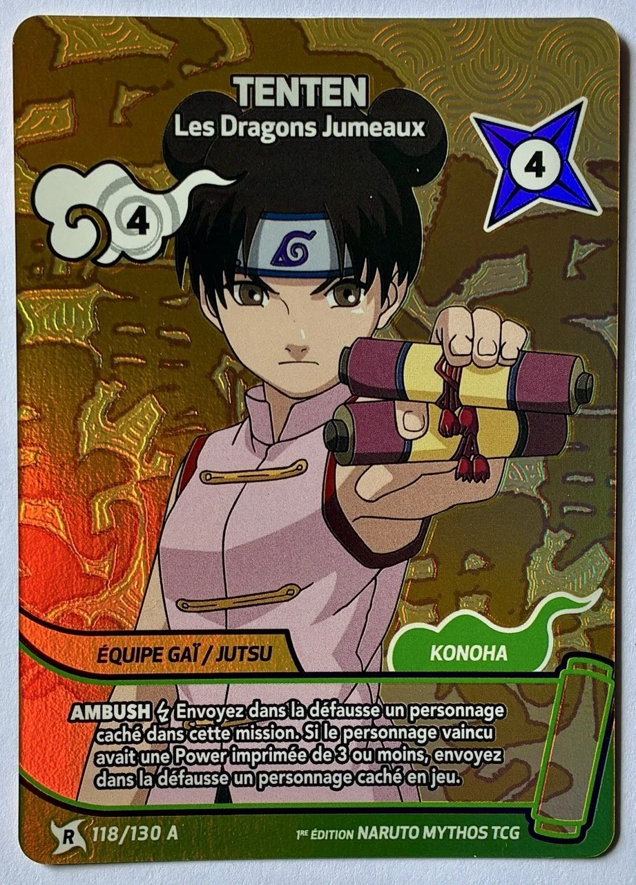 Carte Naruto Mythos 118A/130 R - Tenten