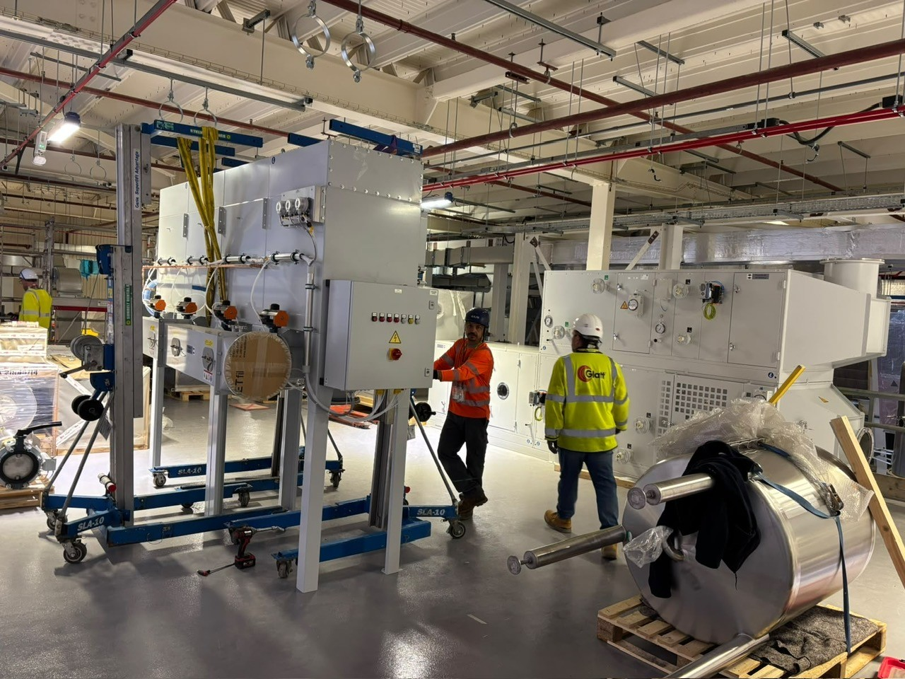 CIS supporting the installation of pharmaceutical processing equipment