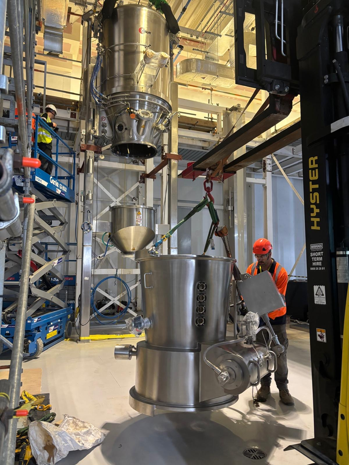 CIS supporting the movement of large pharmaceutical processing equipment