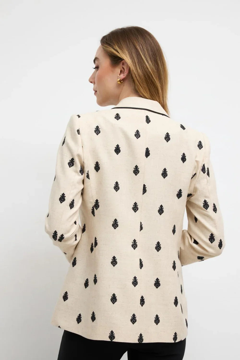 ALMONTE LINEN EMBROIDERED BLAZER