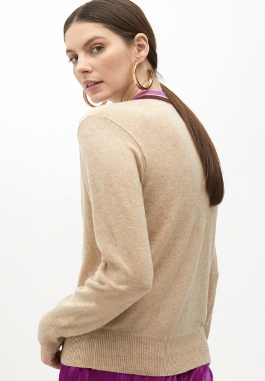 MEG BEIGE KNIT JUMPER