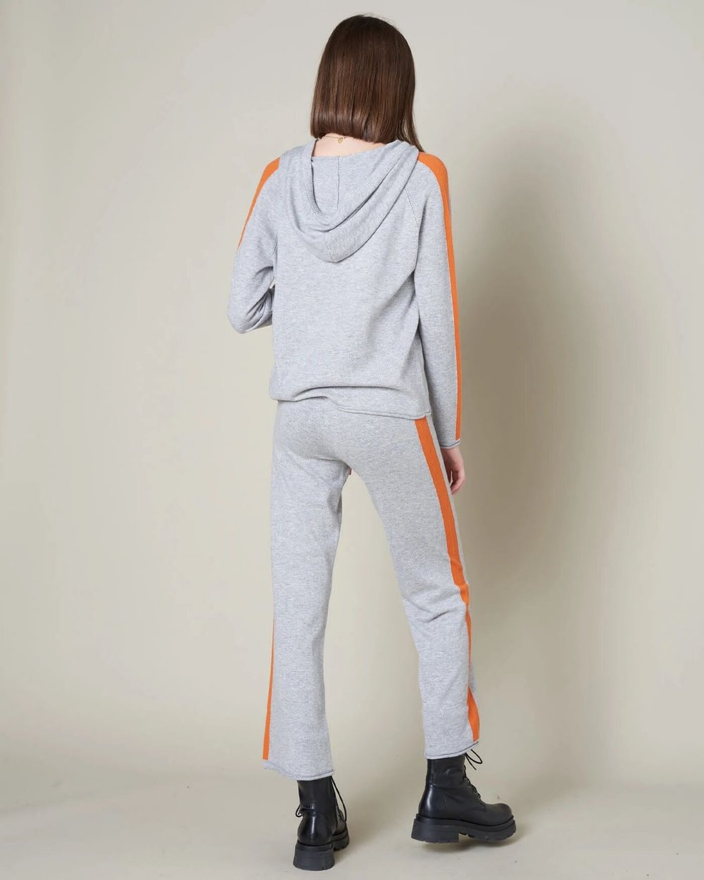 Grey and orange best sale sweatsuit