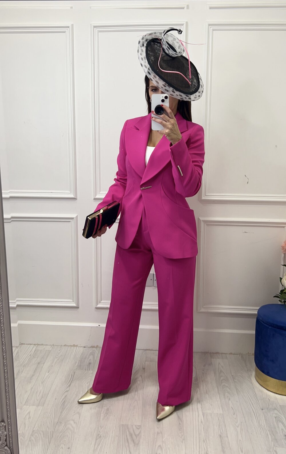 Maddie Fuchsia Trouser Suit — Fusion Fashion Moycullen