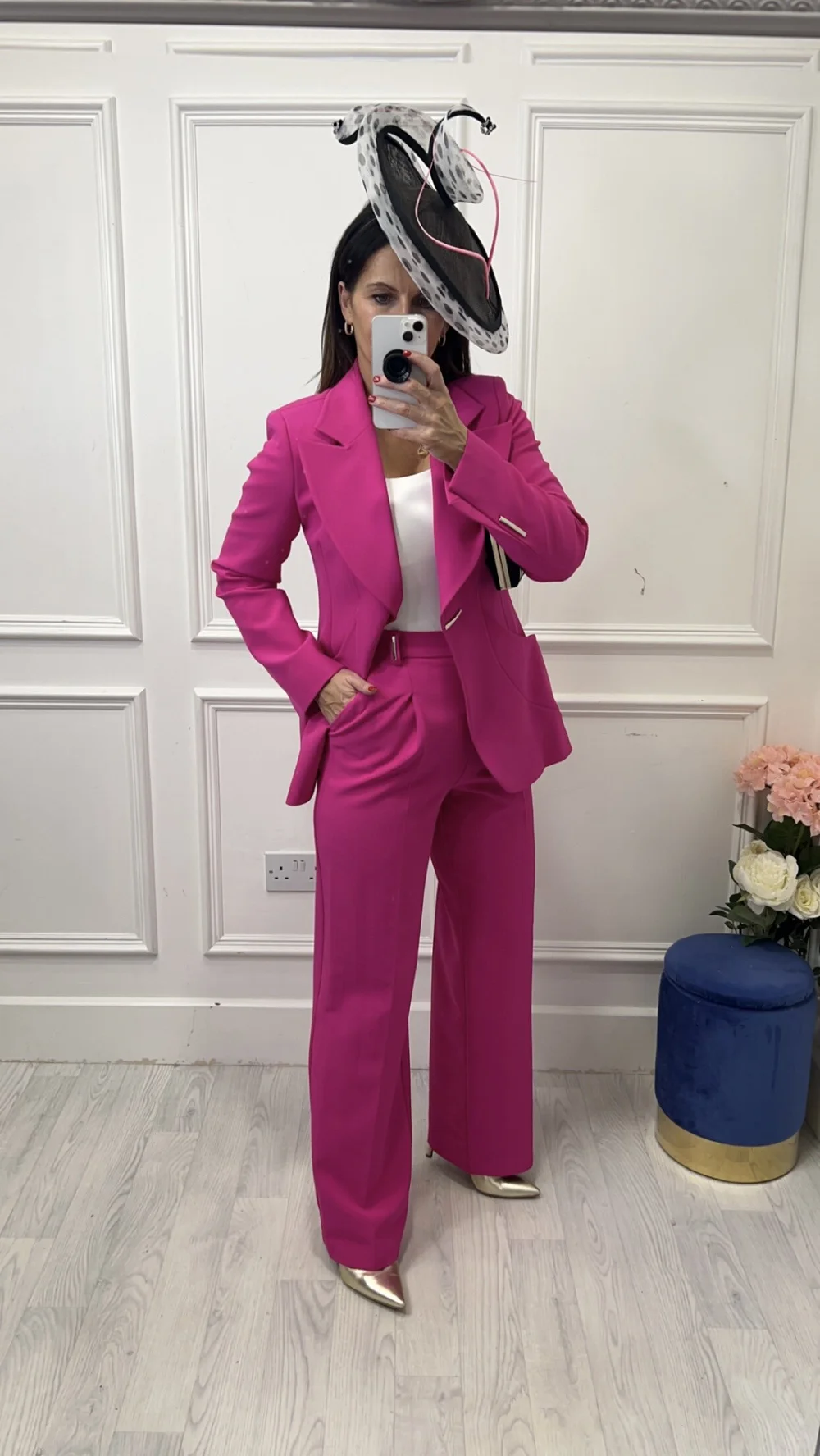 Maddie Fuchsia Trouser Suit — Fusion Fashion Moycullen