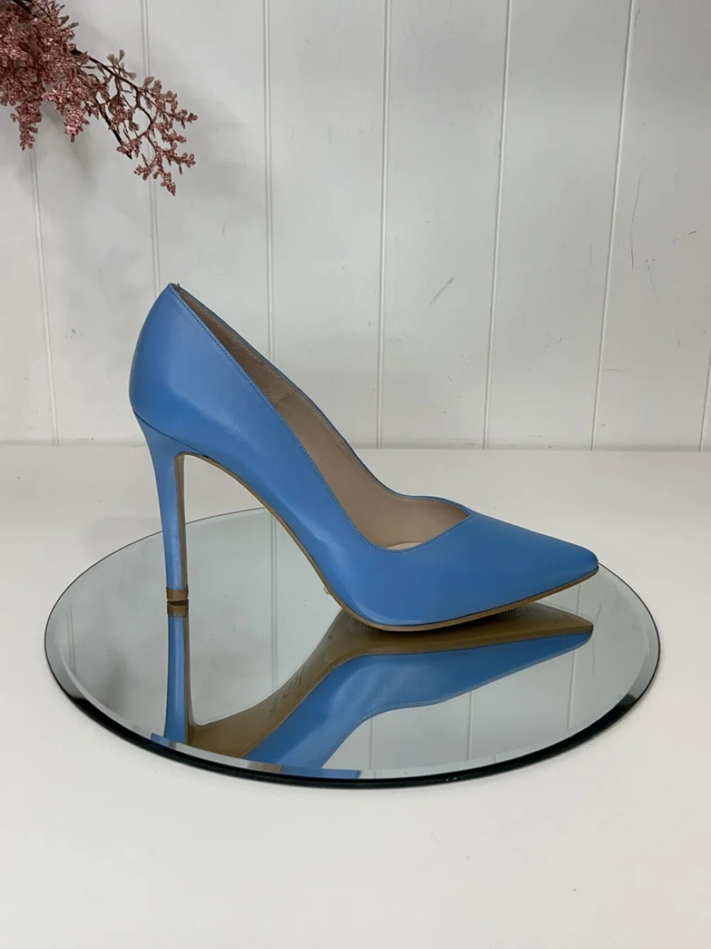 Lodi Powder Blue Court Shoe Fusion Fashion Moycullen