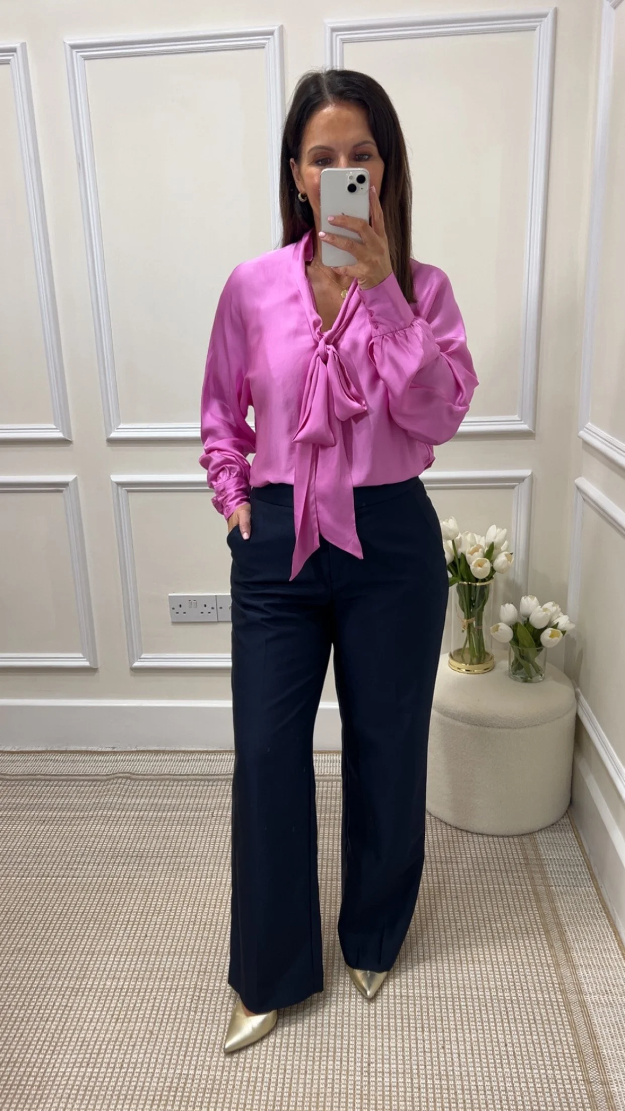 AVERY TAILORED TROUSERS IN NAVY