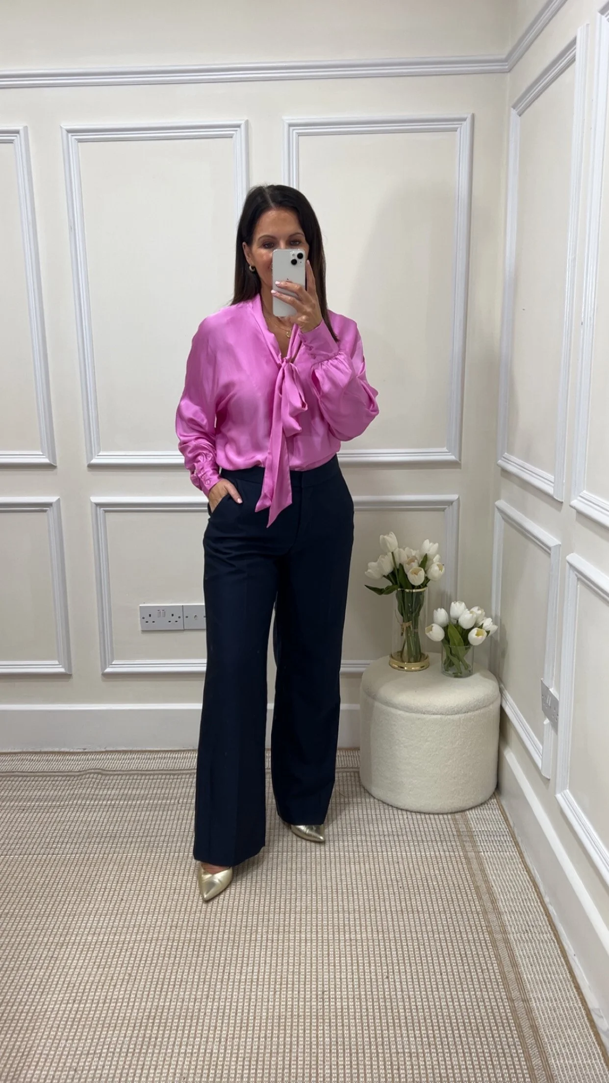 AVERY TAILORED TROUSERS IN NAVY