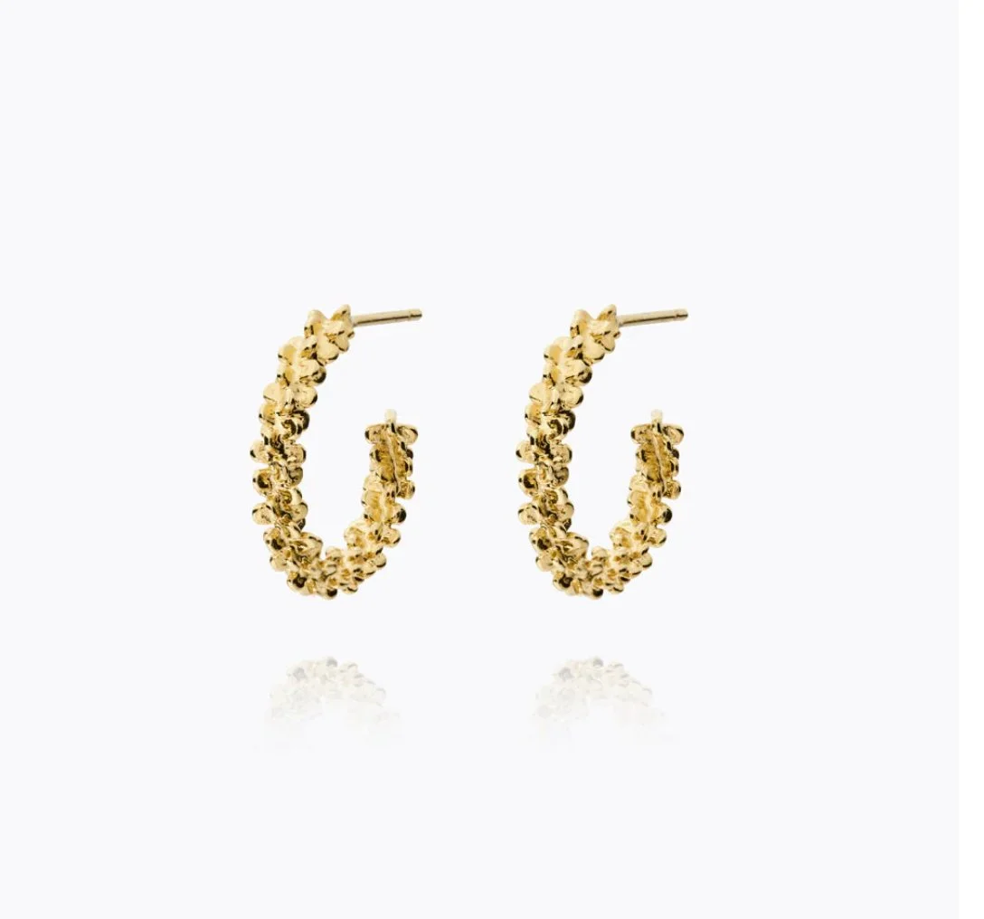 GEMMA HOOPS GOLD EARRINGS