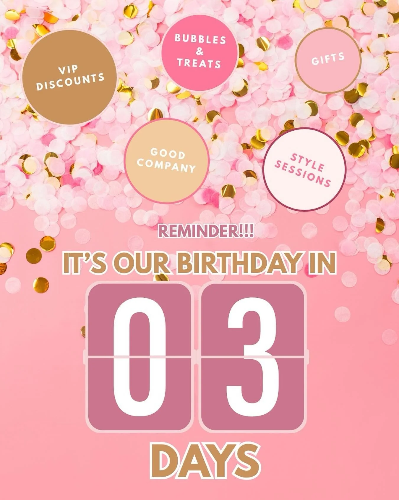π3 Days to go to our 12th Birthday…looking forward to celebrating with you all on Thursday 30th In store from 6pm to 8pm 
Fiona x 
#birthday #12yearsinbusiness #celebration