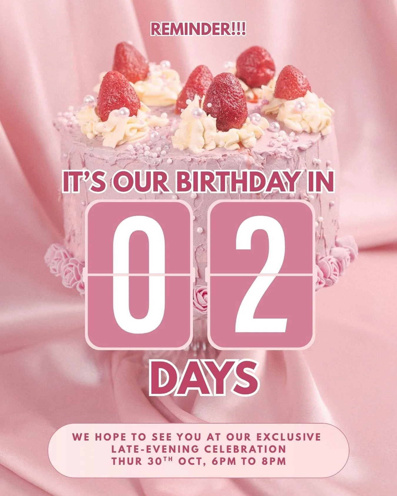 π2 Days to go to our 12th Birthday…looking forward to celebrating with you all on Thursday 30th In store from 6pm to 8pm 
Fiona x 
#birthday #12yearsinbusiness #celebration