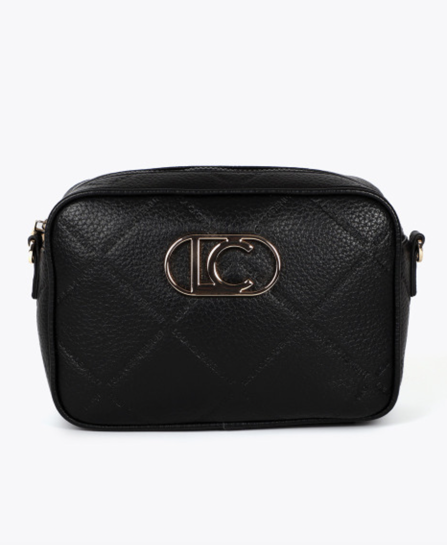RAINA BLACK MEDIUM CROSSBODY BAG