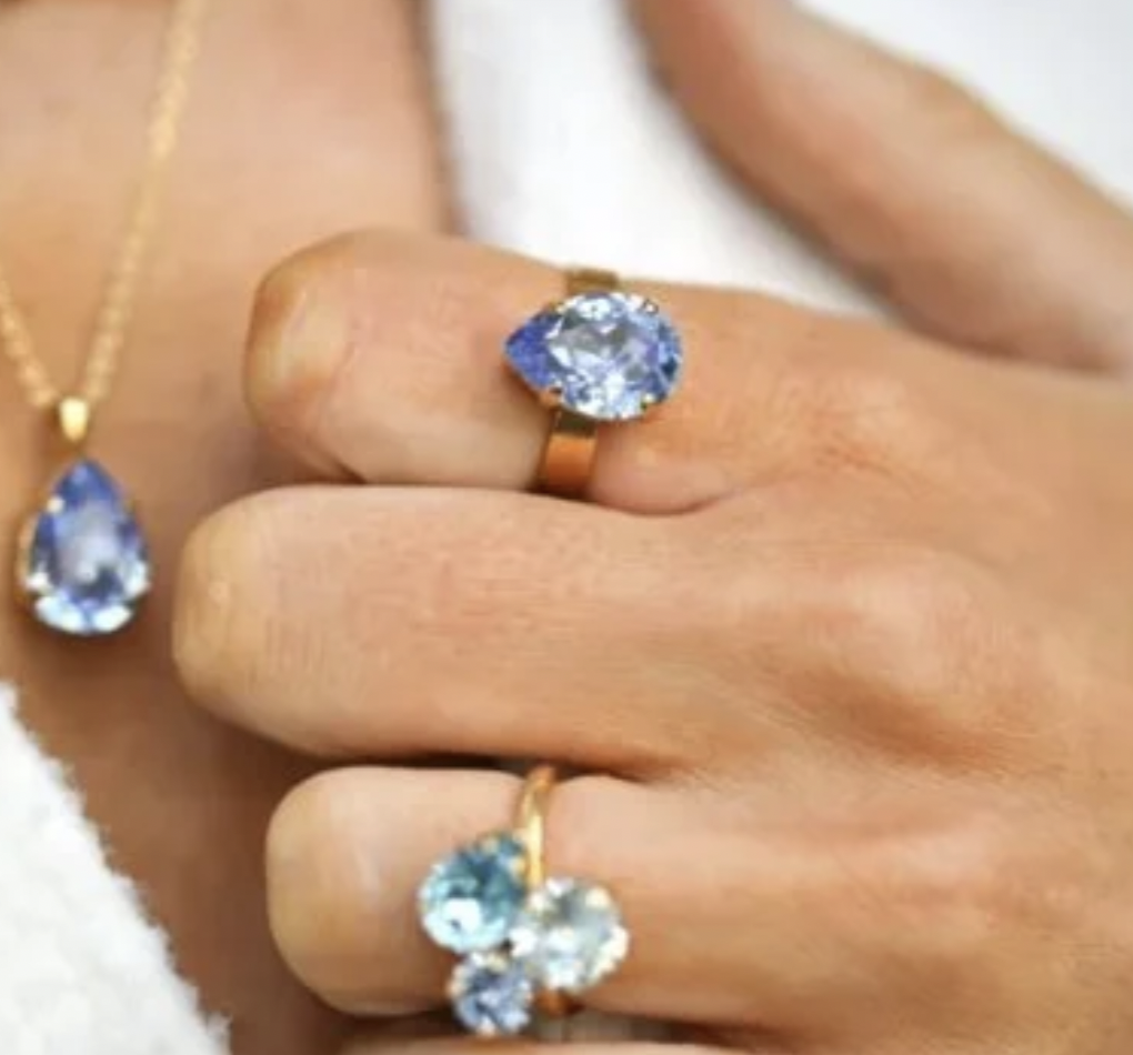 CAROLINE SVEDBOM SAPPHIRE MINI DROP RING