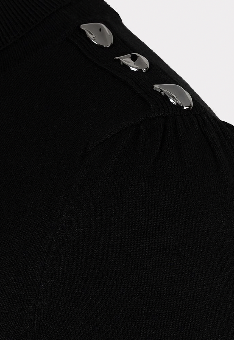 YVONNE BLACK TURTLENECK