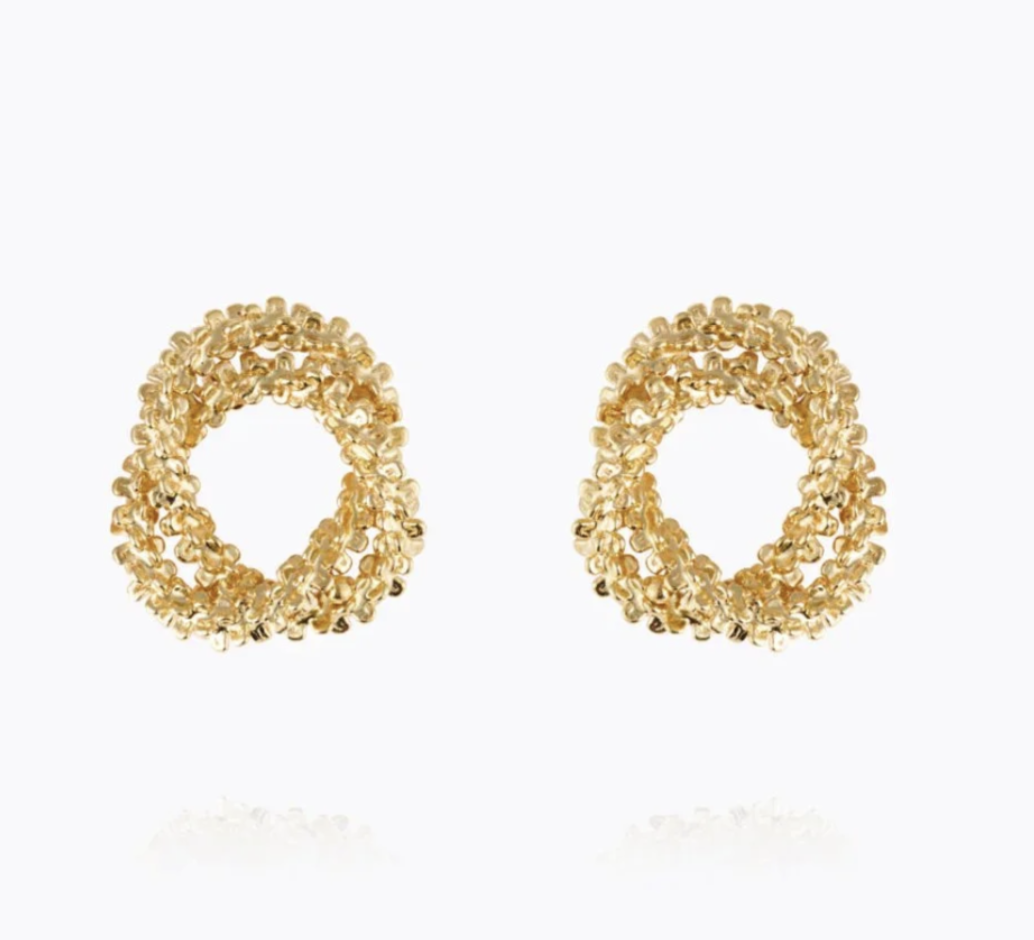 C SVEDBOM GEMMA GOLD KNOT EARRINGS