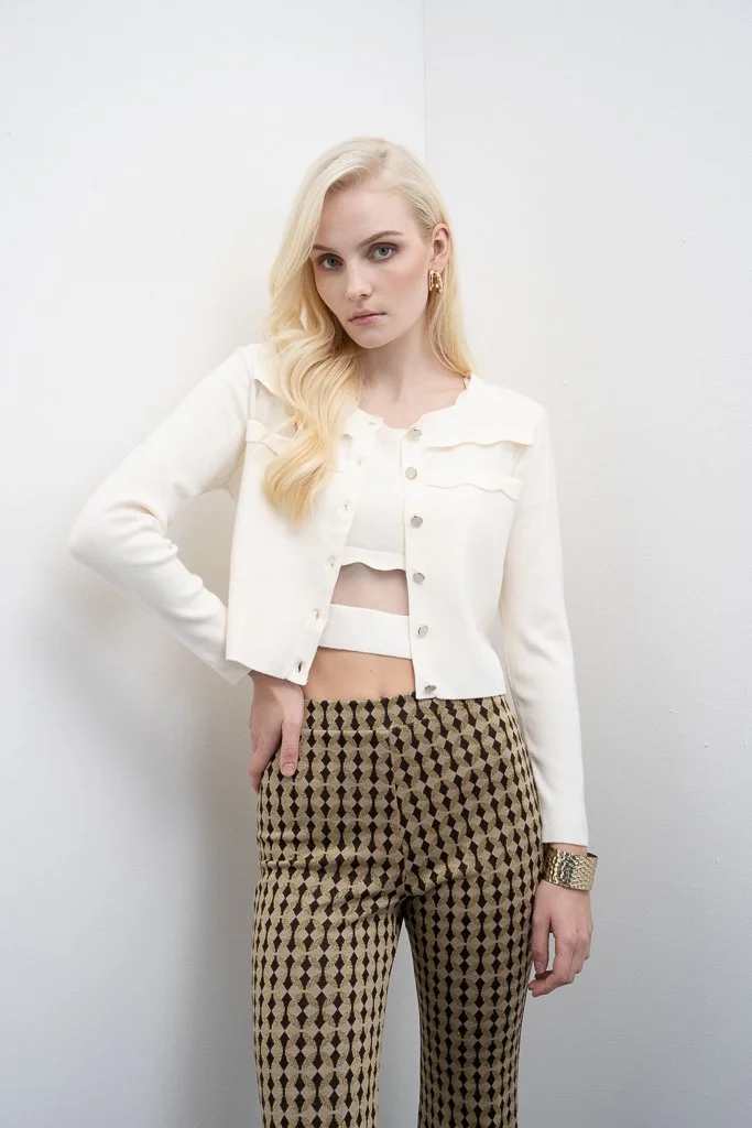 KATIE CREAM CARDIGAN TOP